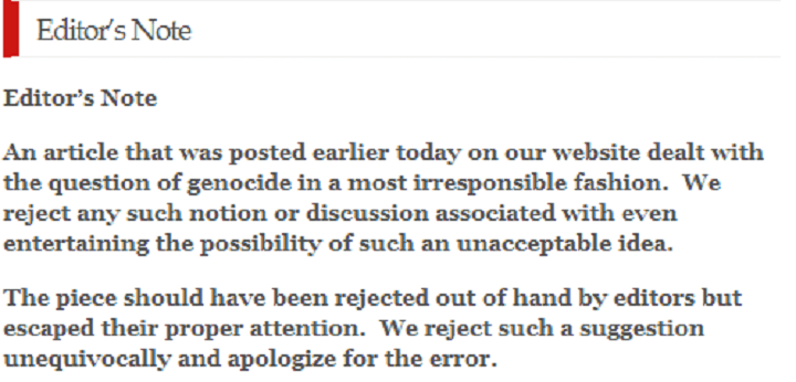 The 5 Towns Jewish Times, the publication Gordon’s father founded, also removed and condemned the post.
