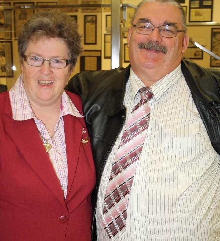 William Mallock pictured with his wife, Kathy.