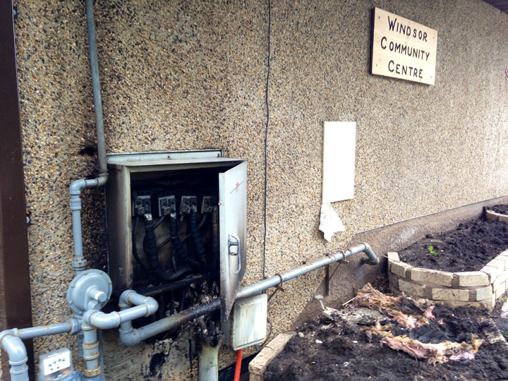 Windsor Community Club Winnipeg fire