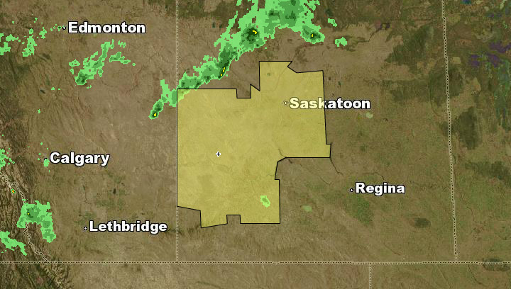 Environment Canada issues severe thunderstorm watch for Saskatoon and surrounding areas.