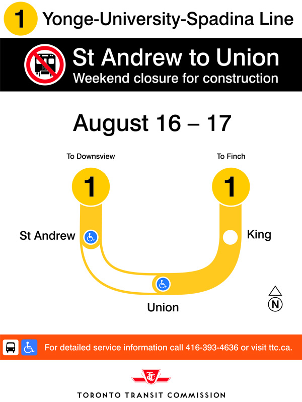 TTC says weekend closures are necessary to maintain downtown subways - image