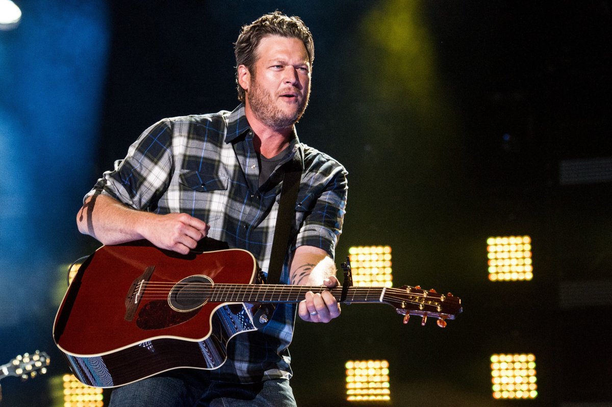 Blake Shelton at the 
2014 CMA Music Festival in Nashville, Tennessee. 