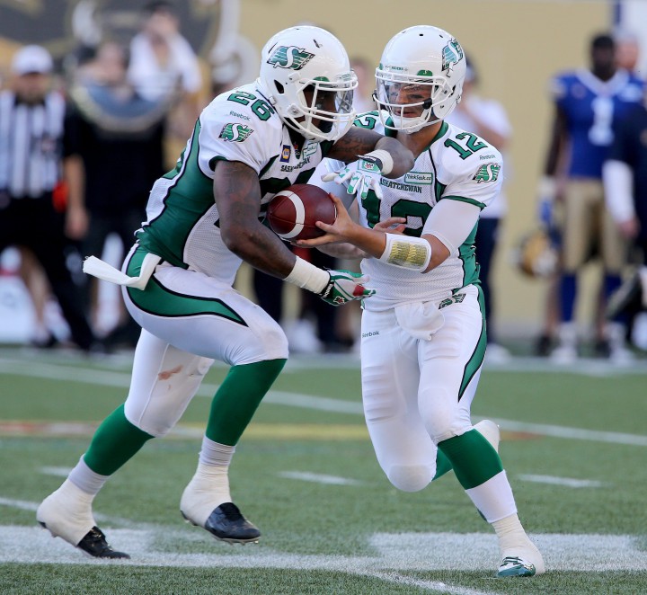 The 26-year-old was named Offensive Player of the Week after rushing for 115 yards plus a TD on 18 carries in the Riders 30-24 victory over the Bombers.