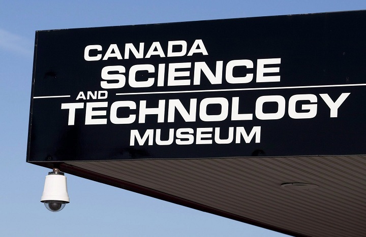 The sign for the Canada Science and Technology museum in Ottawa is seen on Friday, November 12, 2010. 
