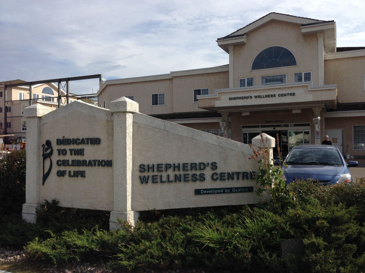 Shepherd's Wellness Centre in Edmonton, Sept. 4, 2014.