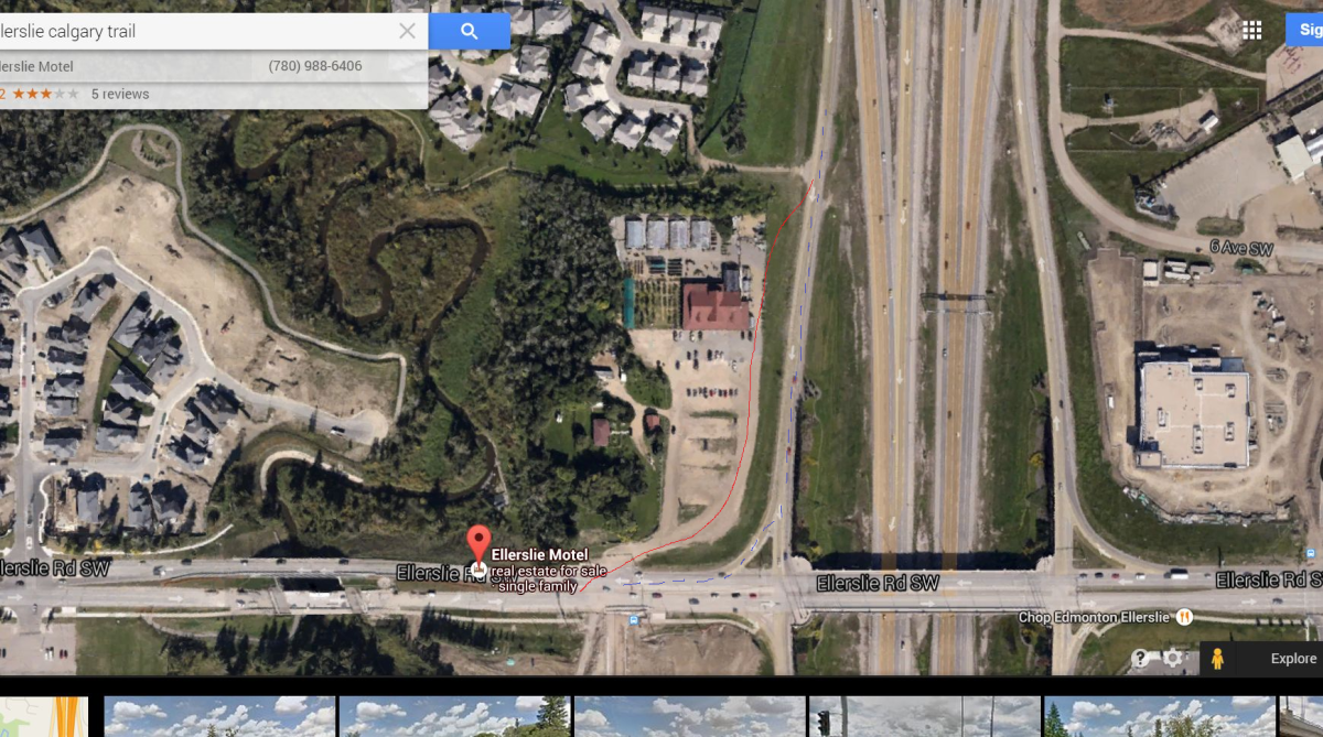Sign warns drivers to stop illegal shortcut in south Edmonton - image