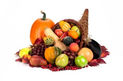 Fruits and vegetables.