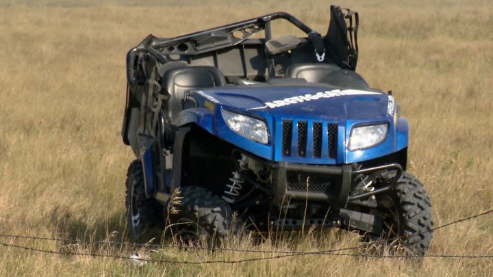 Strathmore RCMP were called to Highway 291 north of the Trans-Canada Highway for an ATV crash on Monday, September 22nd, 2014. 
