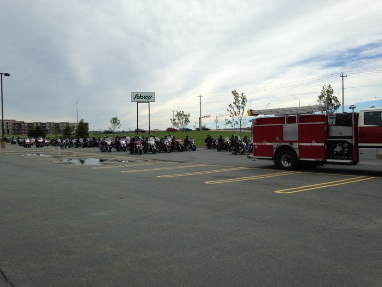 The group took off from a Dartmouth Sobeys Sunday afternoon.