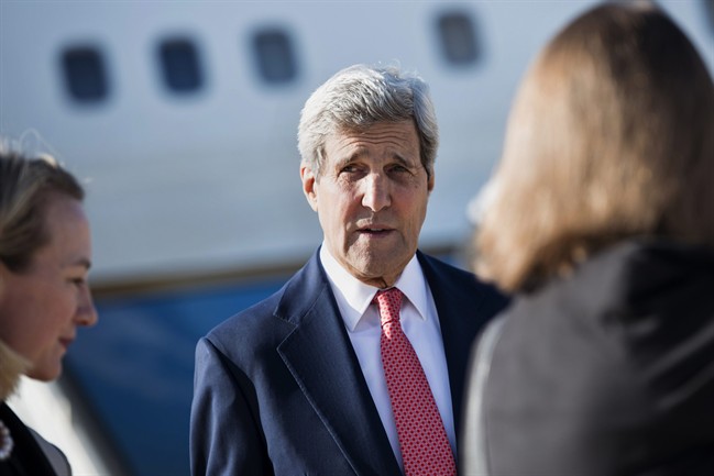 U.S. Secretary of State John Kerry arrives at Queen Alia Airport Wednesday, Sept. 10, 2014 in Amman, Jordan. Kerry is traveling to the mideast this week to discuss ways to bolster the stability of the new Iraqi government and combat the Islamic State militant group that has taken over large swaths of Iraq and Syria.