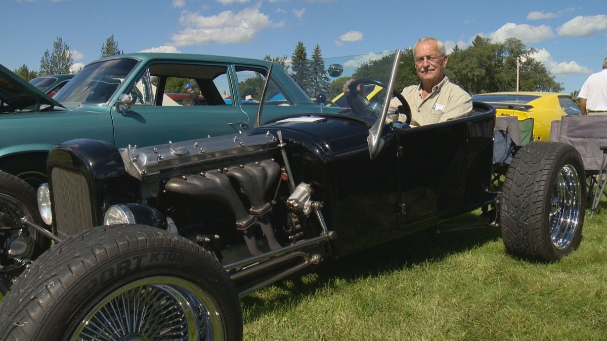 On Sunday, Ron Preikchat showed off the car he made. Access Communications’ Show N Shine attracted hundreds of car exhibitors and thousands of visitors. 
