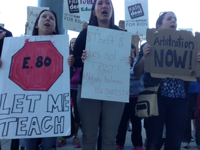 BC teachers’ strike: Rally in Maple Ridge as Christy Clark makes ...