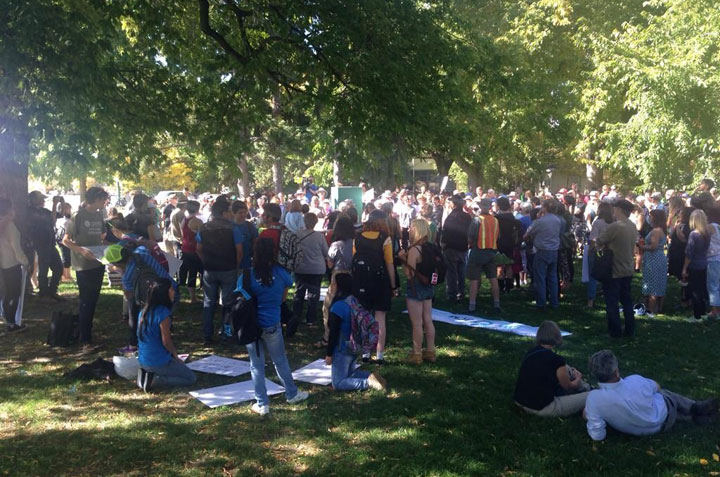 Saskatoon took part in a global rally called the People’s Climate March will be held to raise awareness of the current climate crisis.