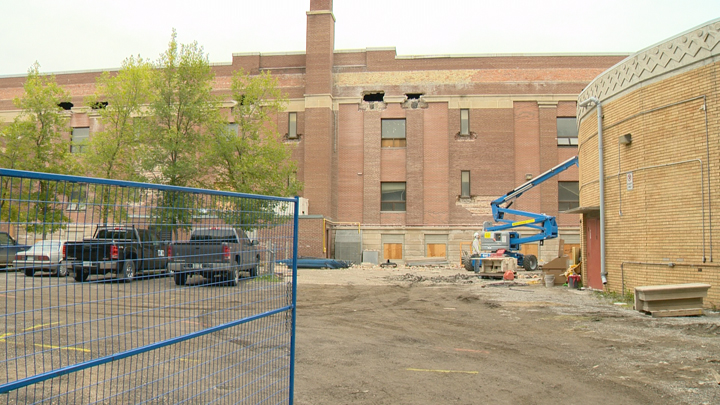After 105 years, Connaught school is being torn down - but some of the masonry on the building is being salvaged.