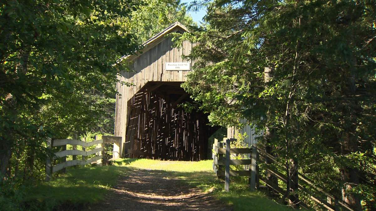 One of New Brunswick’s 59 covered bridges.