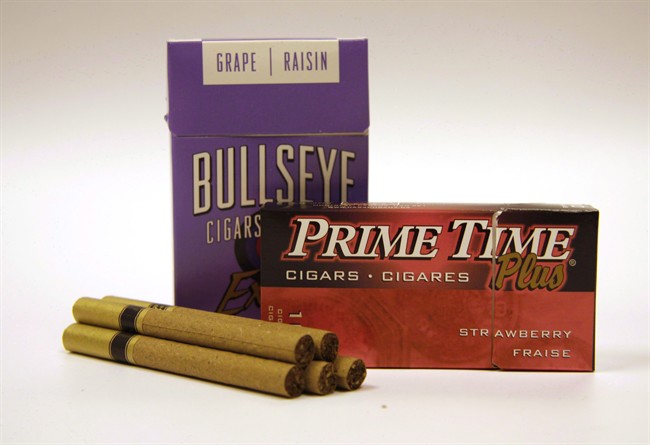 File: Packages of flavoured cigars are shown in an Oct. 3, 2010 photo. 