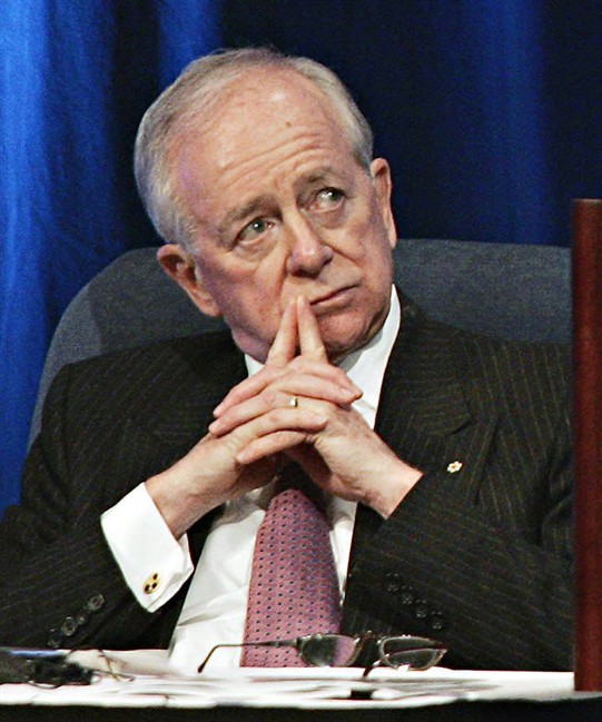 Yves Fortier is shown in an April 28, 2005 file photo in Montreal. A civil liberties group is objecting to Canada's spy watchdog assigning Fortier to investigate alleged spying on environmental activists, citing a conflict due to his former petroleum industry ties. THE CANADIAN PRESS//Ryan Remiorz.
