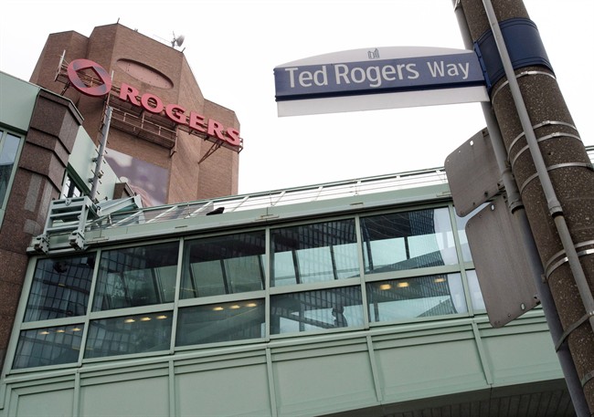 Rogers headquarters pictured from Ted Rogers Way in Toronto.