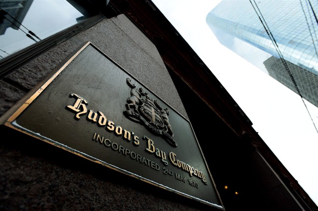 The flagship Hudson Bay Company store is pictured in Toronto on January 27, 2014. 