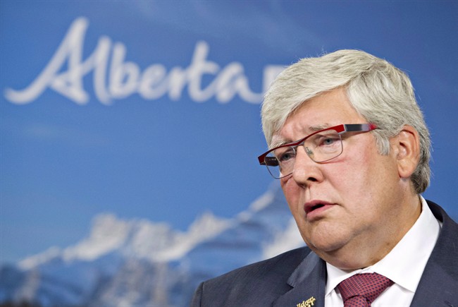Alberta Premier Dave Hancock is pictured in Edmonton on Aug. 19, 2014. 