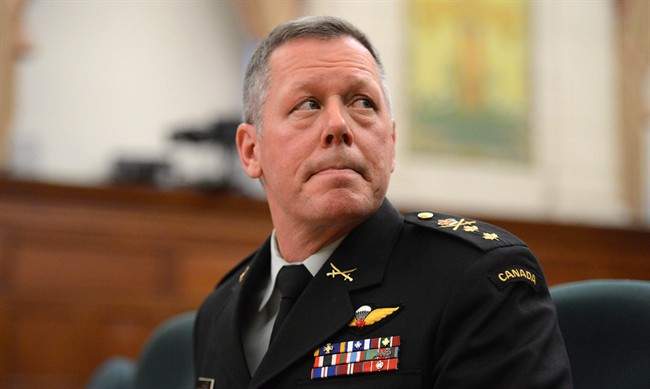 Lt.-Gen. Jonathan Vance appears as a witness at a House of Commons standing committee on Foreign Affairs and International Development on Parliament Hill in Ottawa on Thursday, Jan. 31, 2013.