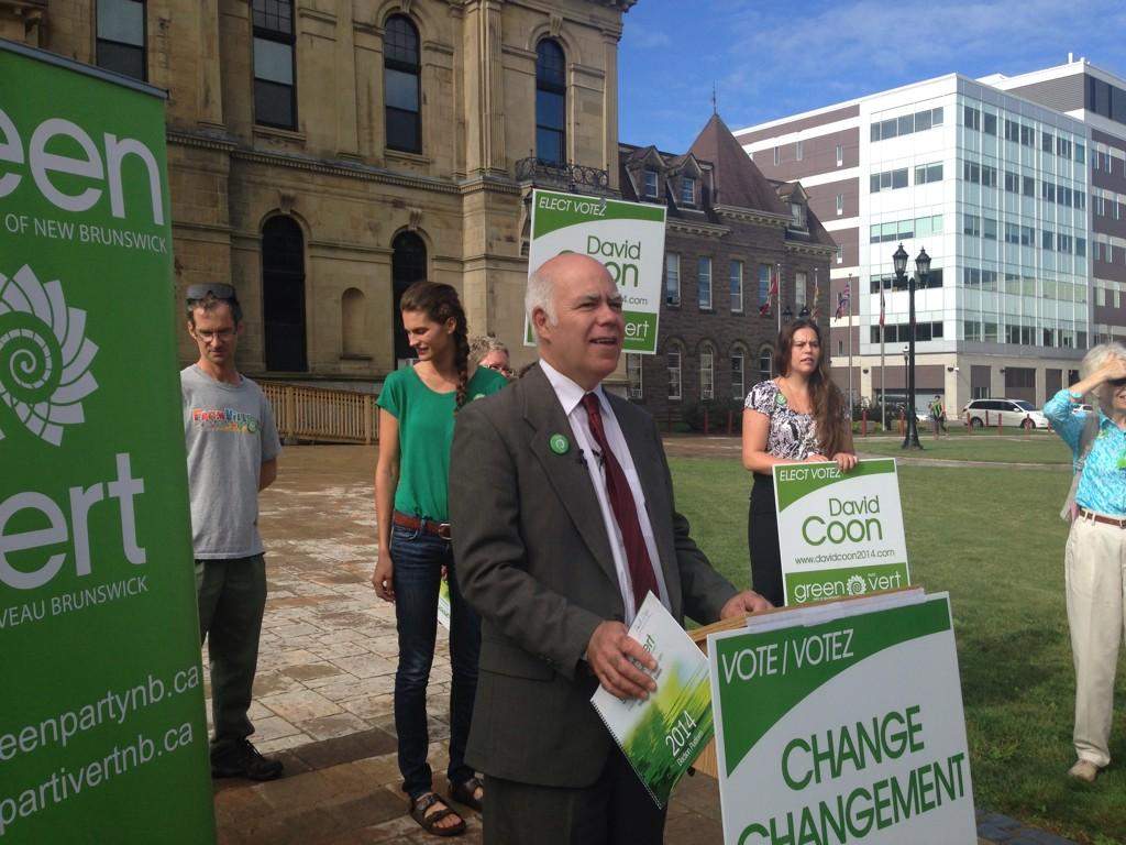 New Brunswick Green Party leader David Coon