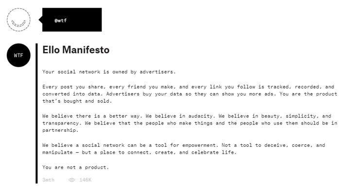 Ello manifesto