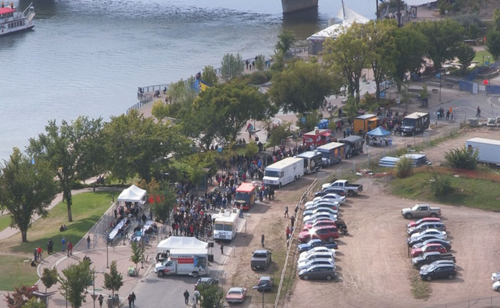 Numerous trucks rolled up to Saskatoon’s first street food festival on Saturday at River Landing.