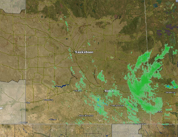 The southern half of Saskatchewan is under a frost advisory.