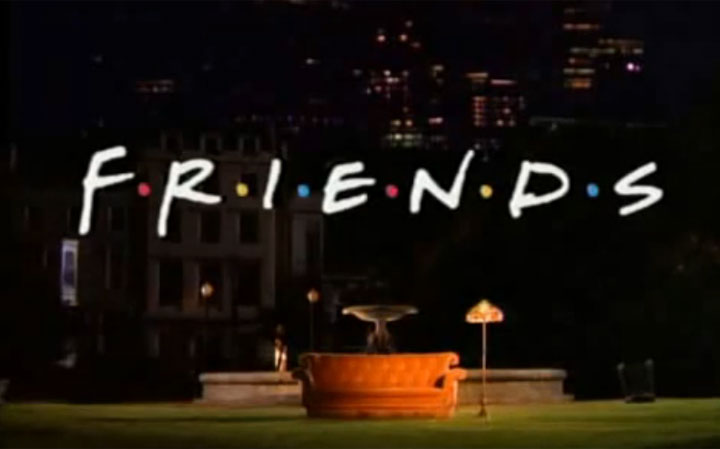 The opening title of 'Friends.'.