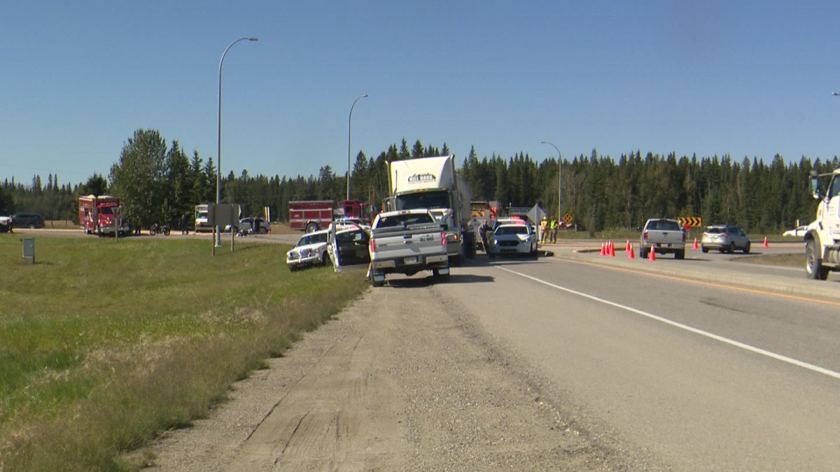 Fatal motorcycle crash west of Calgary.