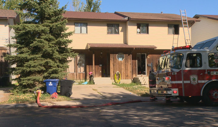 The Saskatoon Fire Department is investigating a townhouse fire on Sunday afternoon in the Forest Grove neighbourhood.