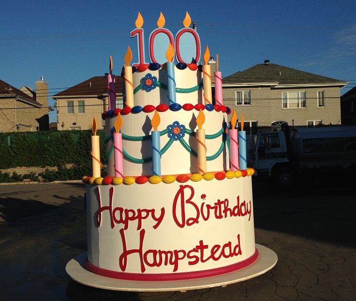 The Town of Hampstead is celebrating its 100th anniversary with a float made by a local municipal worker.