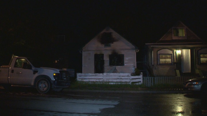 A fire ripped through a Regina home connected to the city’s fifth homicide, Thursday night.