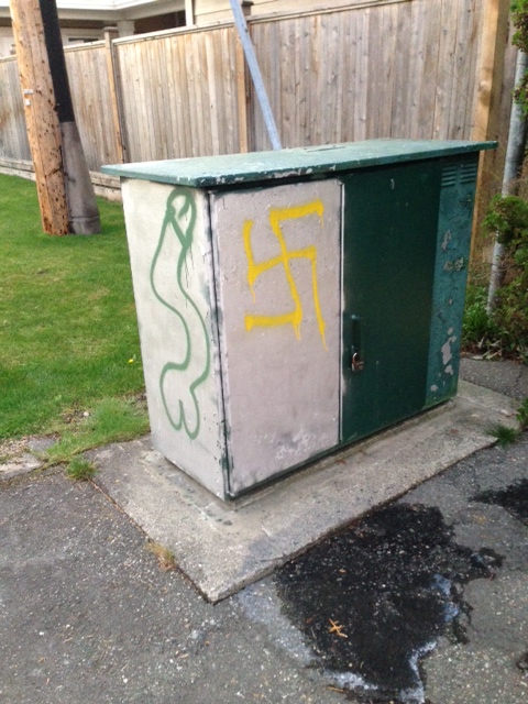 Richmond RCMP report Anti-Semitic graffiti in the city | Globalnews.ca