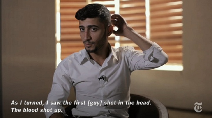 Ali Hussein Kadhim survived an Islamic State mass execution in Iraq