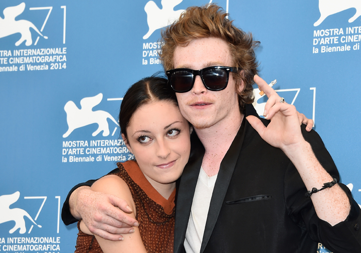 Arielle Holmes and Caleb Landry Jones attend the 'Heaven Knows What' photocall during the 71st Venice Film Festival on August 29, 2014 in Venice, Italy.  