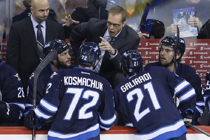 Paul Maurice coaches the home opener in his first full season as head coach of the Winnipeg Jets on Friday night.