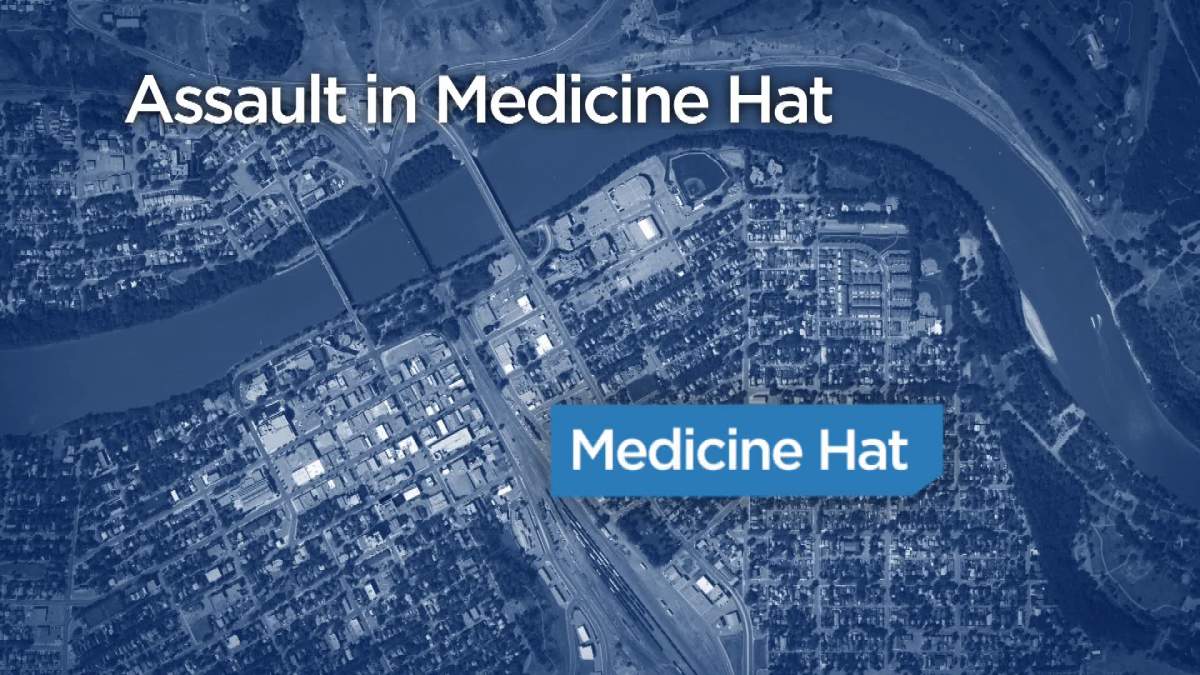 Police search for suspect wanted in serious assault in Medicine Hat.
