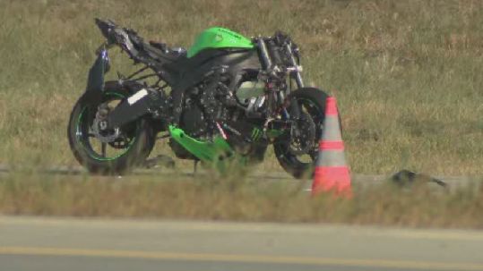 A crash on Anthony Henday Drive resulted in a motorcyclist being taken to hospital in life-threatening condition, Wednesday, Sept. 17, 2014. 