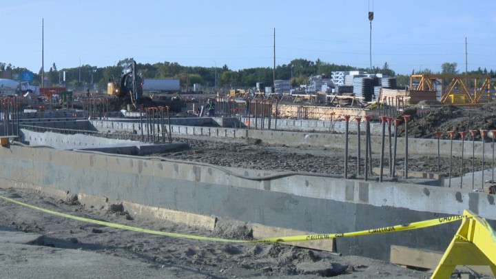 Construction on the new Regina football stadium is well underway since breaking ground in June.