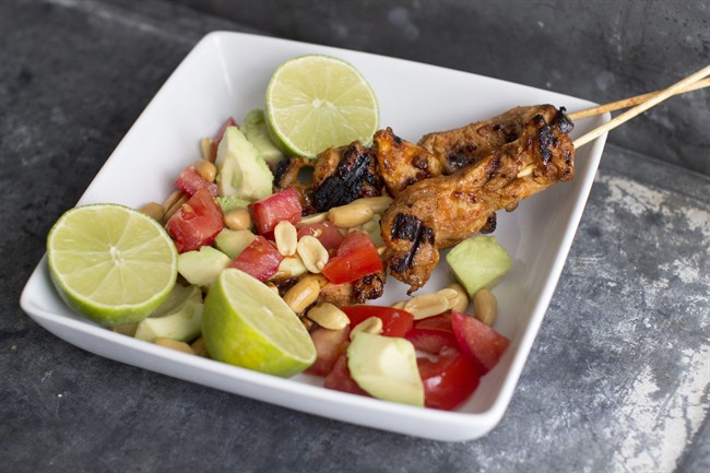 A chicken satay with bold - and borrowed - flavours