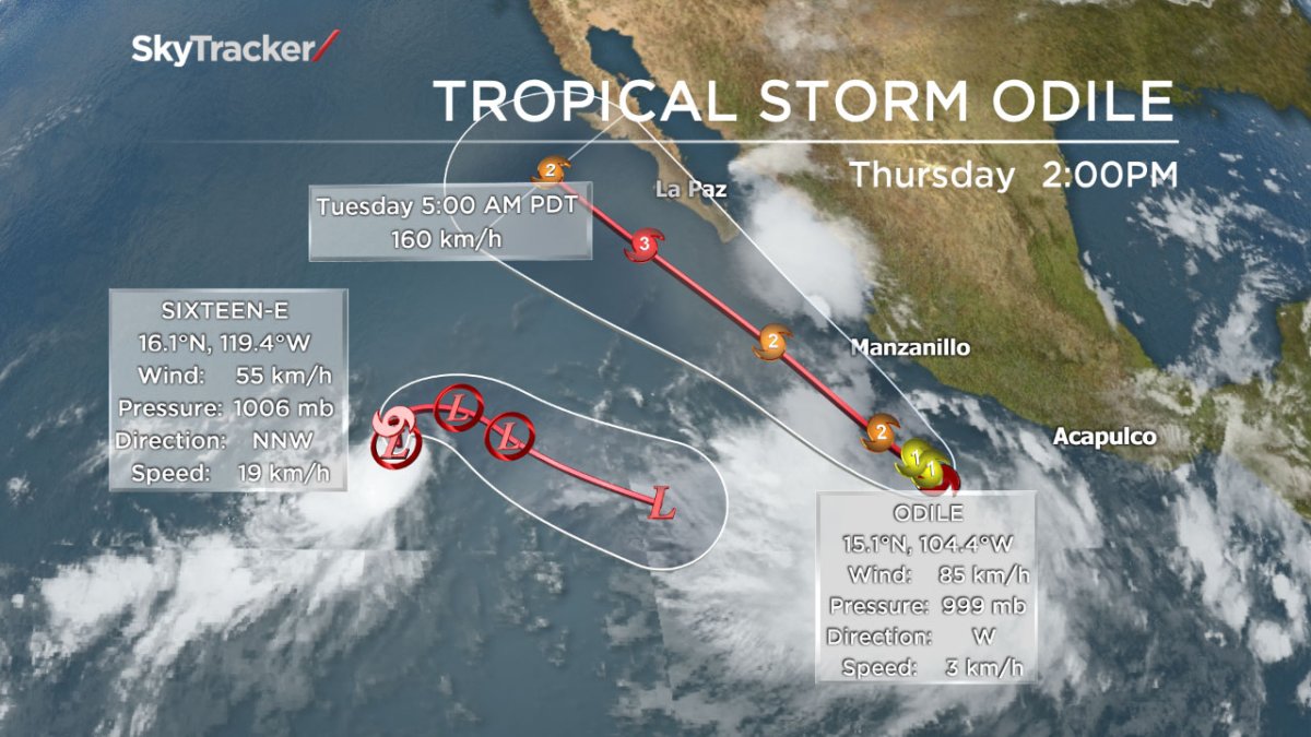 Two more tropical storms developing in Pacific National Globalnews.ca