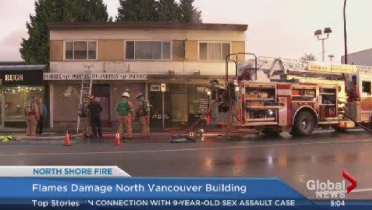 Three people left homeless after fire in North Vancouver - image