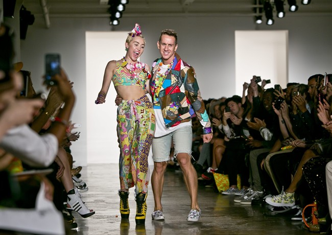 Move over, David Beckham: You've been usurped by Miley Cyrus as Fashion Week's latest celebrity designer.