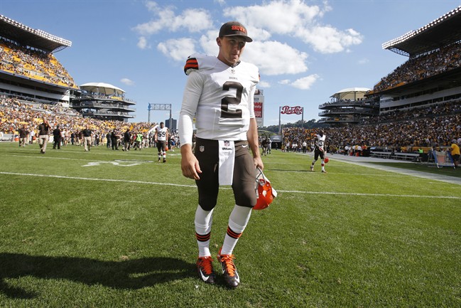 Johnny Manziel during his playing days with the Cleveland Browns.
