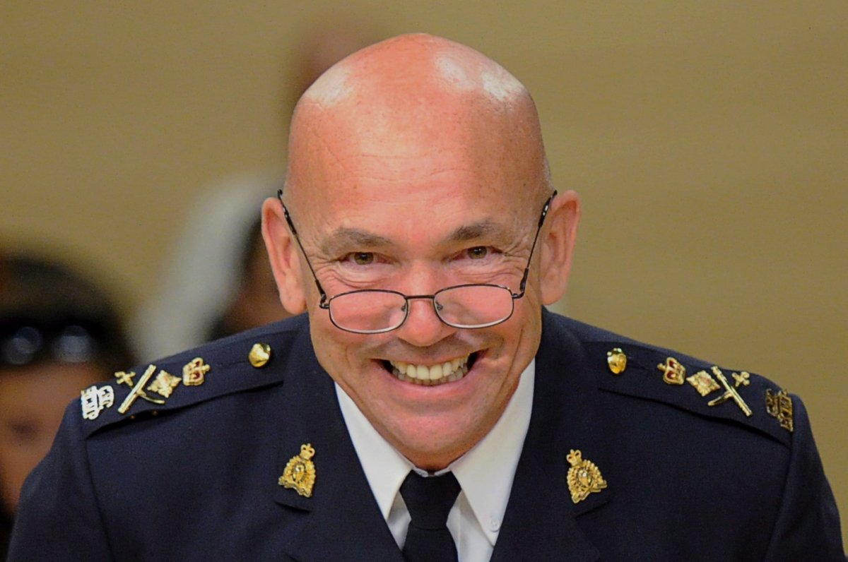 RCMP Commissioner Bob Paulson at the at Senate national security and defence committee in June 2012. THE CANADIAN PRESS/Sean Kilpatrick.
