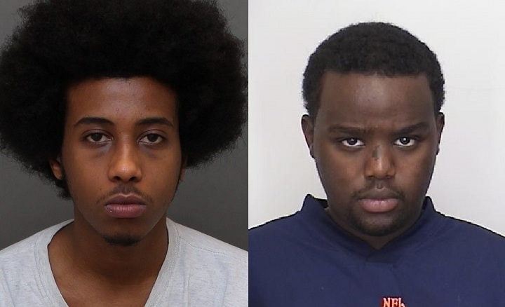 Gonffa Krow (L) and Jamal Abdinasir Hassan (R) are both wanted for second degree murder in the death of 60-year-old Richard Pepper. 