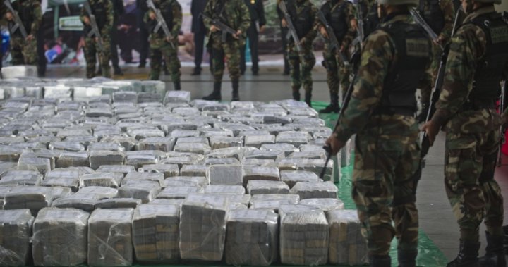 Peru police display record 7.7-ton cocaine haul in Lima - National ...