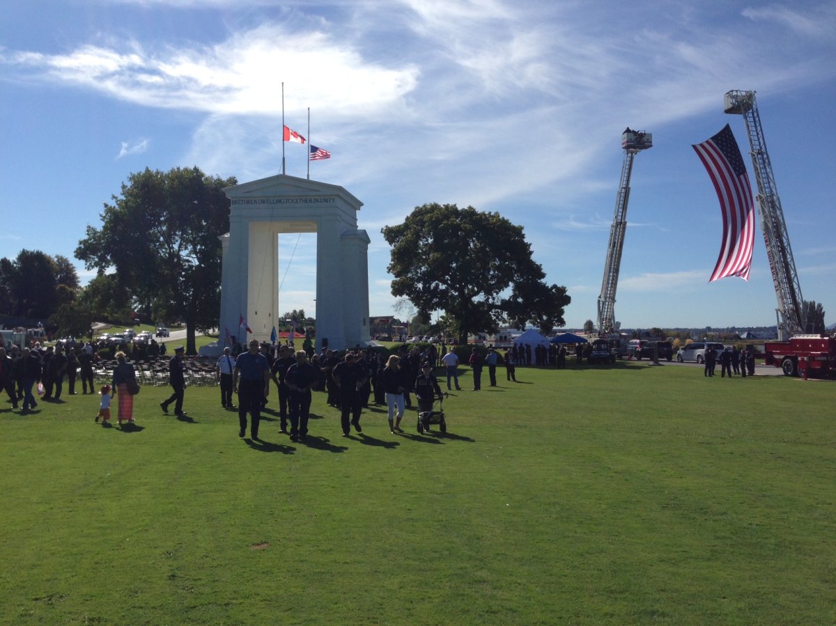 9/11 victims remembered in a special ceremony at Peace Arch - image